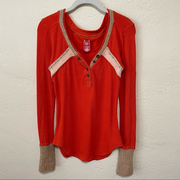 free people Nordic Nuzzle Lambswool Trim Thermal - M - Picture 3 of 13